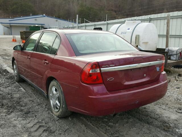1G1ZS58F47F122240 - 2007 CHEVROLET MALIBU LS MAROON photo 3