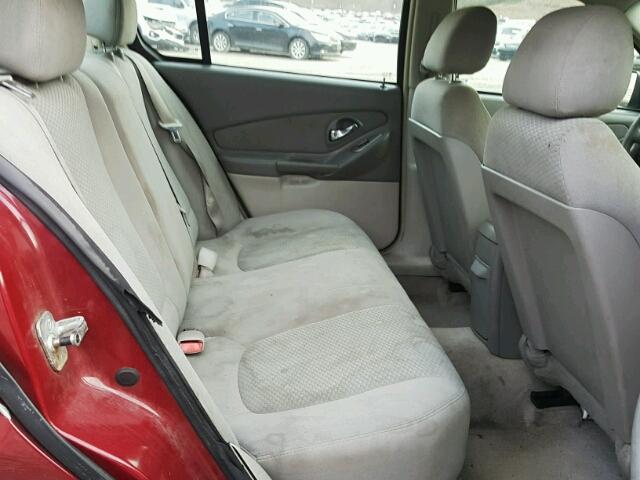 1G1ZS58F47F122240 - 2007 CHEVROLET MALIBU LS MAROON photo 6