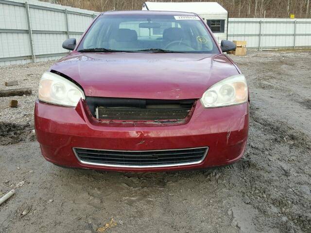 1G1ZS58F47F122240 - 2007 CHEVROLET MALIBU LS MAROON photo 9