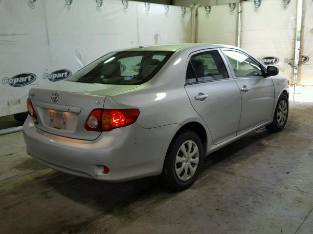 JTDBL40EX9J008813 - 2009 TOYOTA COROLLA BA SILVER photo 4