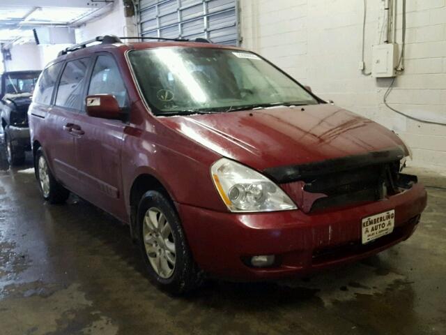 KNDMB233776149641 - 2007 KIA SEDONA EX RED photo 1