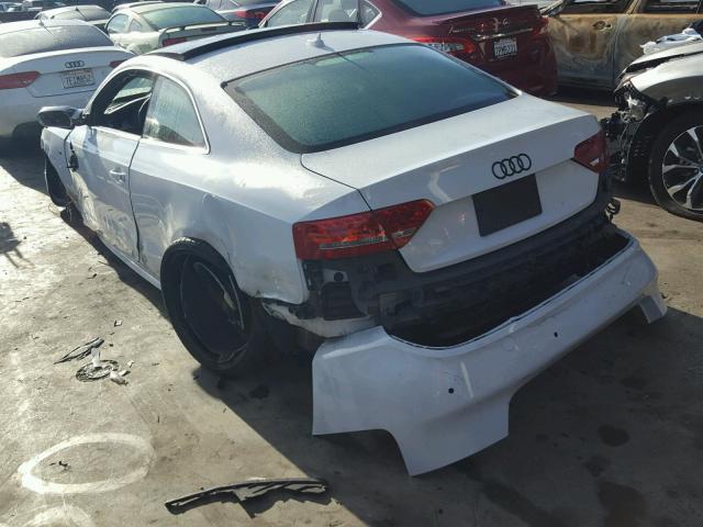 WAUCVAFRXCA007821 - 2012 AUDI S5 PREMIUM WHITE photo 3