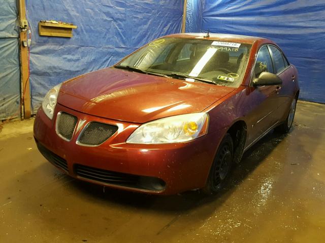 1G2ZG57B584103897 - 2008 PONTIAC G6 BASE RED photo 2