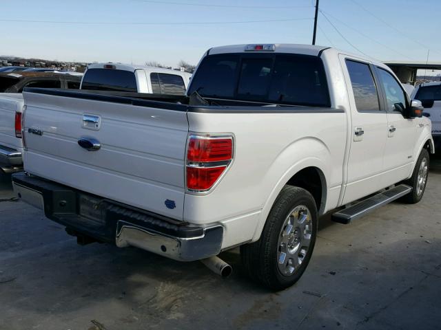 1FTFW1CT6CKD77476 - 2012 FORD F150 SUPER WHITE photo 4