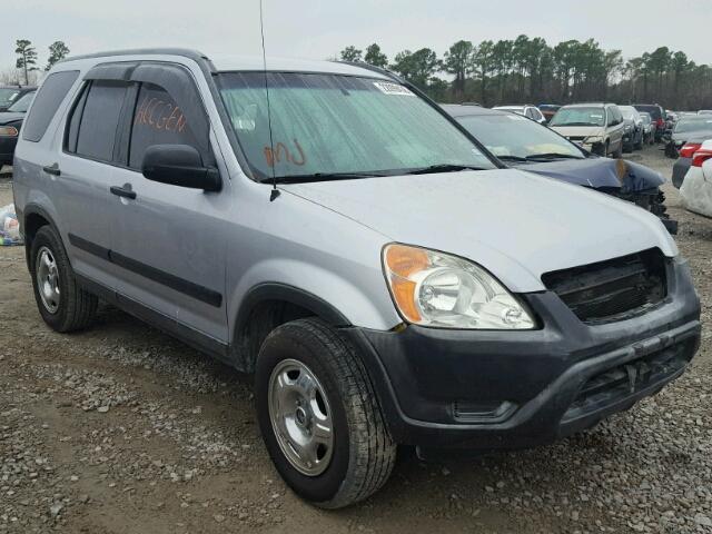 JHLRD68444C019504 - 2004 HONDA CR-V LX SILVER photo 1