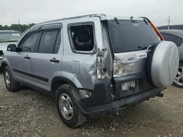 JHLRD68444C019504 - 2004 HONDA CR-V LX SILVER photo 3