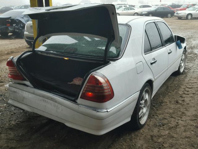 WDBHA24G0XA776098 - 1999 MERCEDES-BENZ C 230 WHITE photo 4