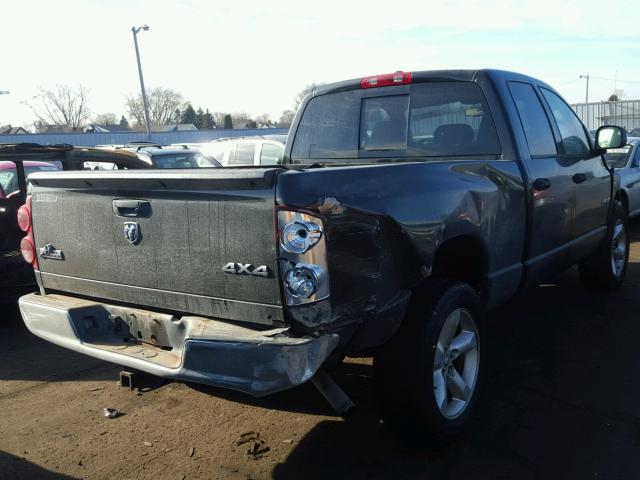 1D7HU18248S600142 - 2008 DODGE RAM 1500 S BLACK photo 4