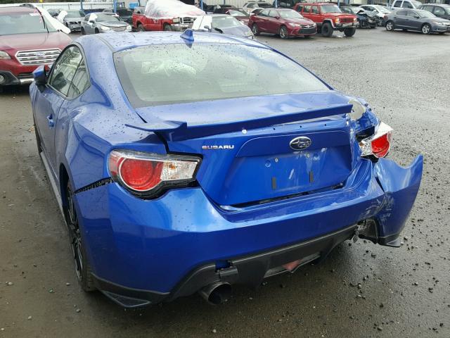 JF1ZCAC1XF9601094 - 2015 SUBARU BRZ 2.0 LI BLUE photo 3