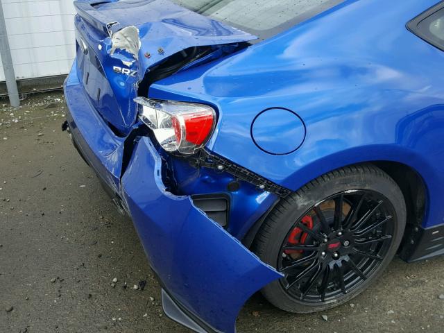 JF1ZCAC1XF9601094 - 2015 SUBARU BRZ 2.0 LI BLUE photo 9