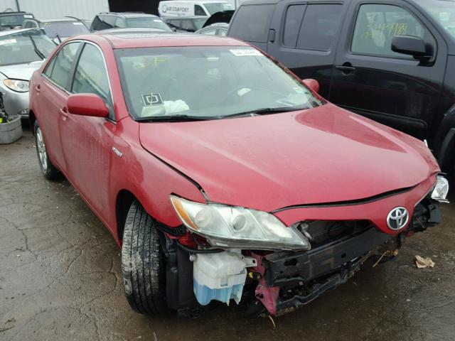 4T1BB46K49U071612 - 2009 TOYOTA CAMRY HYBR RED photo 1