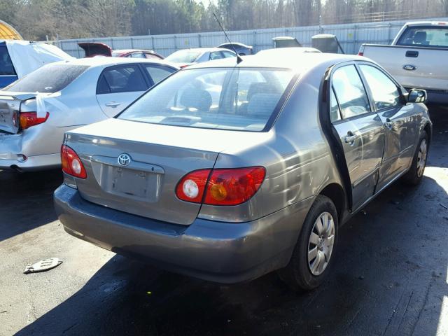 1NXBR32EX4Z262871 - 2004 TOYOTA COROLLA CE GRAY photo 4