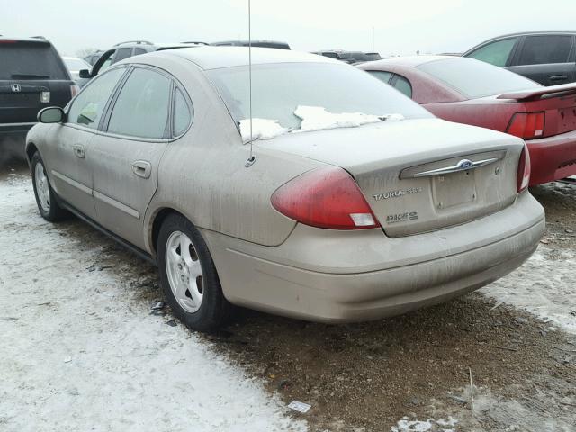 1FAFP55213G168907 - 2003 FORD TAURUS SES TAN photo 3