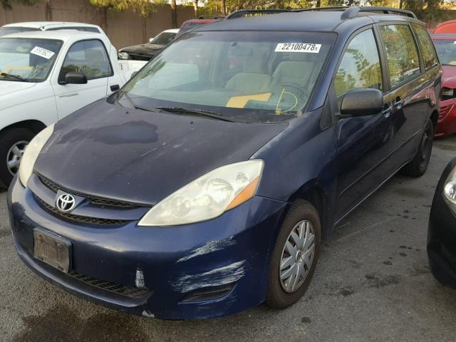 5TDZA23C36S524111 - 2006 TOYOTA SIENNA CE BLUE photo 2