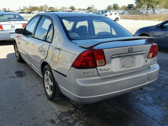 2HGES26771H529427 - 2001 HONDA CIVIC EX SILVER photo 3