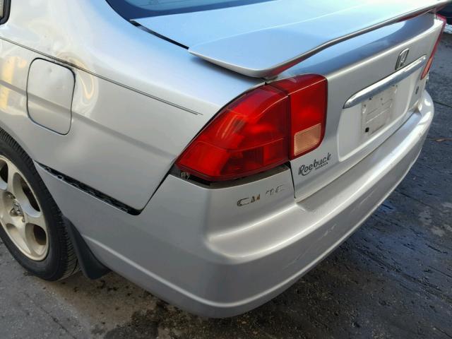 2HGES26771H529427 - 2001 HONDA CIVIC EX SILVER photo 9