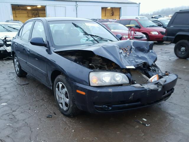 KMHDN46D26U267044 - 2006 HYUNDAI ELANTRA GL BLUE photo 1