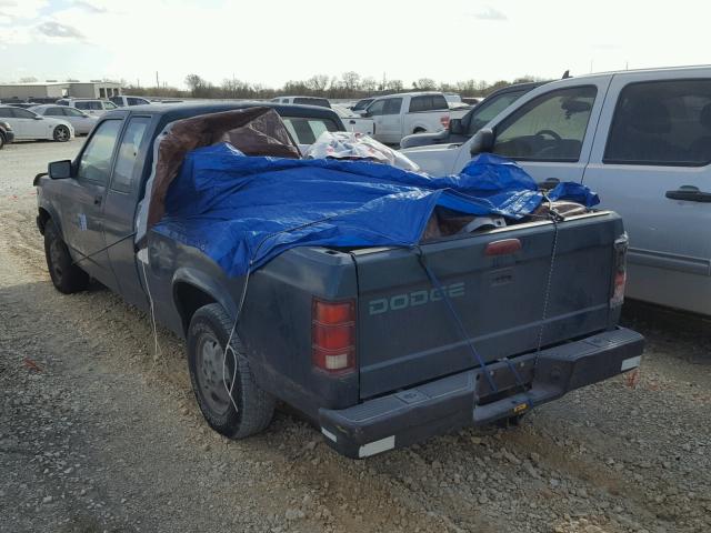 1B7GL23X5SW924198 - 1995 DODGE DAKOTA TEAL photo 3