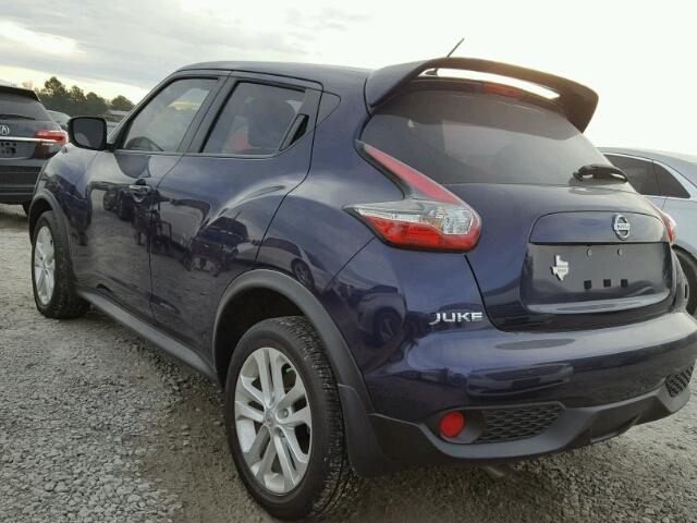 JN8AF5MR2HT703509 - 2017 NISSAN JUKE S BLUE photo 3