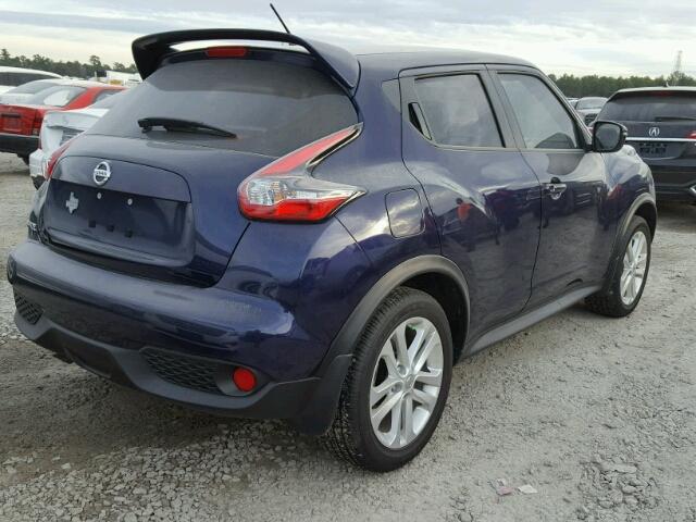 JN8AF5MR2HT703509 - 2017 NISSAN JUKE S BLUE photo 4