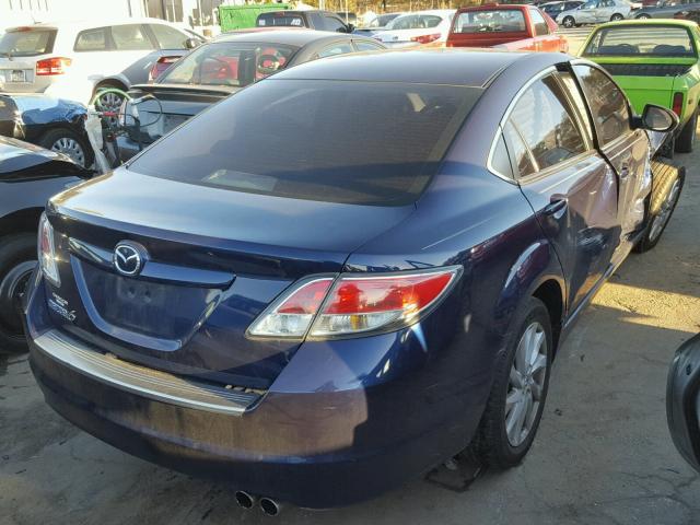 1YVHZ8CH4B5M04900 - 2011 MAZDA 6 I BLUE photo 4