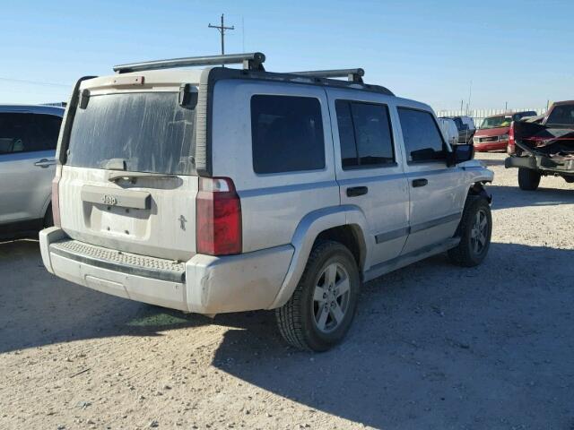 1J8HH48N66C253665 - 2006 JEEP COMMANDER GRAY photo 4