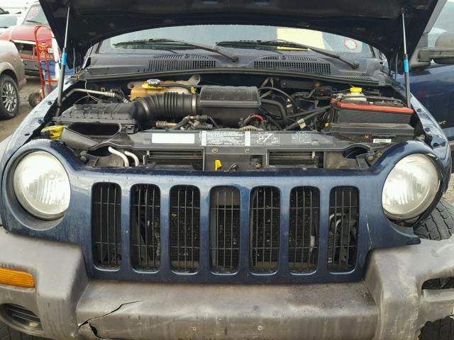 1J4GL48K02W100595 - 2002 JEEP LIBERTY SP BLUE photo 7