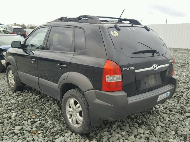 KM8JN12D58U930830 - 2008 HYUNDAI TUCSON SE BLACK photo 3