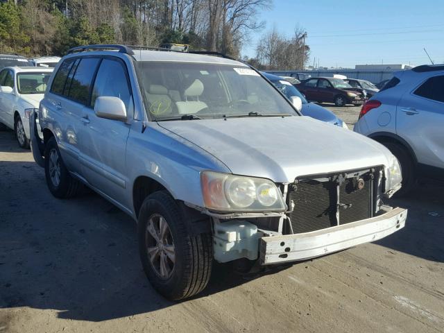 JTEGF21A610027670 - 2001 TOYOTA HIGHLANDER SILVER photo 1