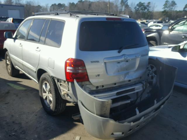 JTEGF21A610027670 - 2001 TOYOTA HIGHLANDER SILVER photo 3