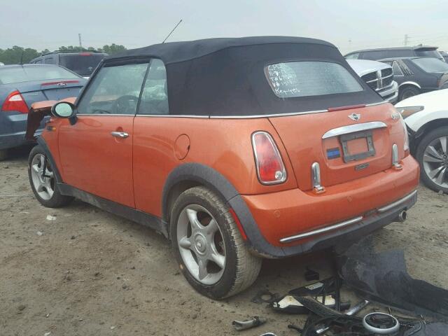 WMWRF33495TF61518 - 2005 MINI COOPER ORANGE photo 3