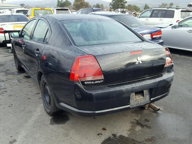 4A3AB26FX6E011022 - 2006 MITSUBISHI GALANT DE BLACK photo 3