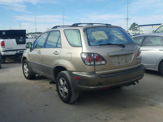 JTJGF10U430157618 - 2003 LEXUS RX 300 BEIGE photo 3