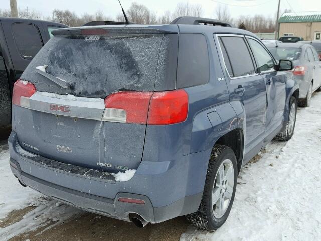 2GKFLTE5XC6191062 - 2012 GMC TERRAIN SL BLUE photo 4