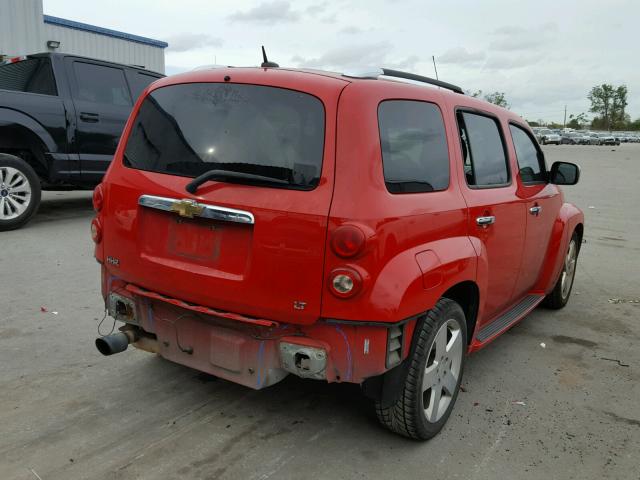 3GNDA53P08S571858 - 2008 CHEVROLET HHR LT RED photo 4