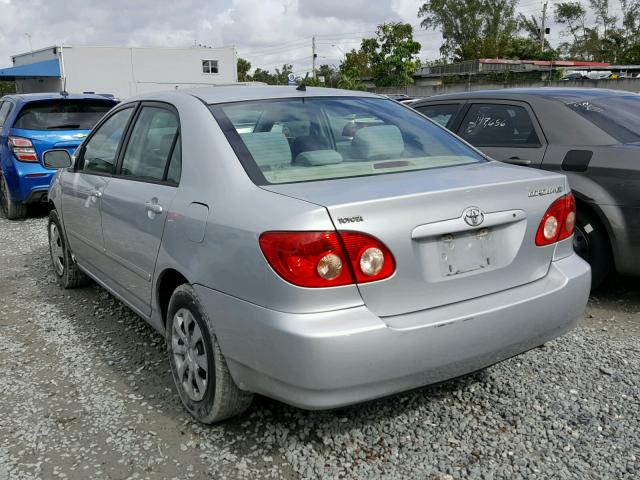 1NXBR30E56Z568639 - 2006 TOYOTA COROLLA CE SILVER photo 3