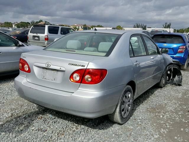 1NXBR30E56Z568639 - 2006 TOYOTA COROLLA CE SILVER photo 4