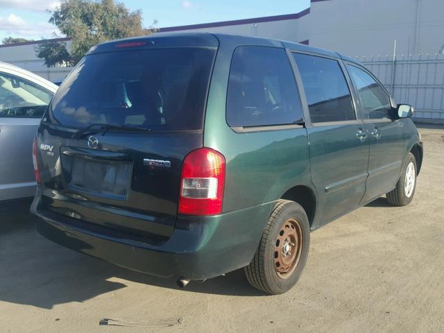 JM3LW28GXY0114132 - 2000 MAZDA MPV WAGON GREEN photo 4