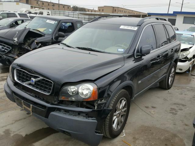 YV1CY59H741095551 - 2004 VOLVO XC90 BLACK photo 2