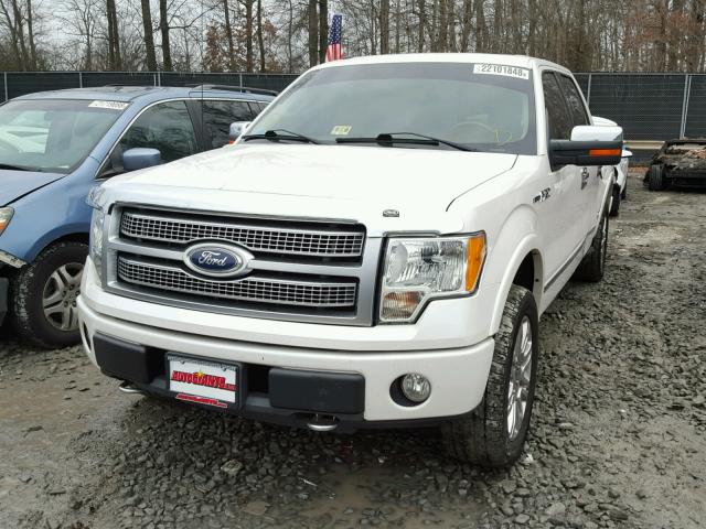 1FTFW1EV7AFD26489 - 2010 FORD F150 SUPER WHITE photo 2