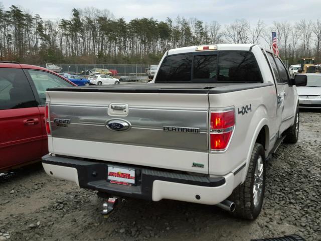 1FTFW1EV7AFD26489 - 2010 FORD F150 SUPER WHITE photo 4