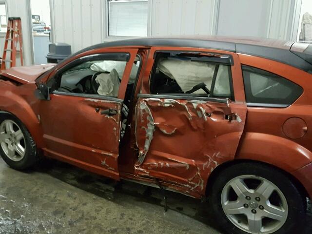 1B3HB28B88D657682 - 2008 DODGE CALIBER ORANGE photo 9