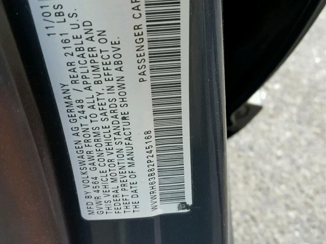 WVWRH63B82P245168 - 2002 VOLKSWAGEN PASSAT GLX 灰色 照片 10