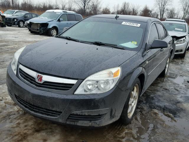 1G8ZS57B48F253542 - 2008 SATURN AURA XE BLACK photo 2