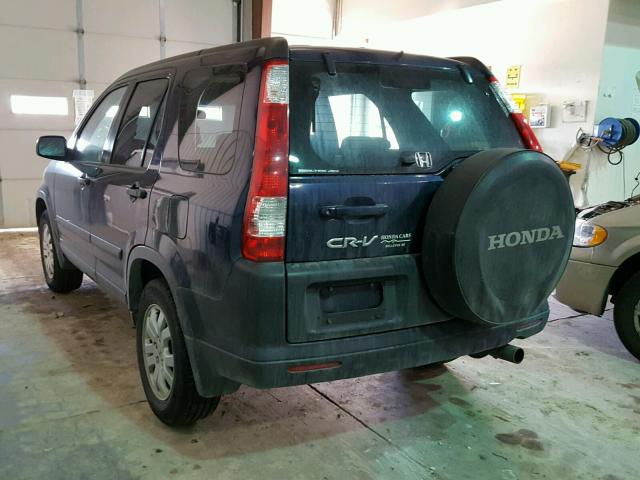 JHLRD78806C057730 - 2006 HONDA CR-V EX BLUE photo 3