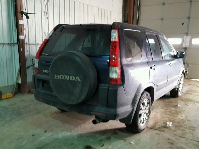 JHLRD78806C057730 - 2006 HONDA CR-V EX BLUE photo 4