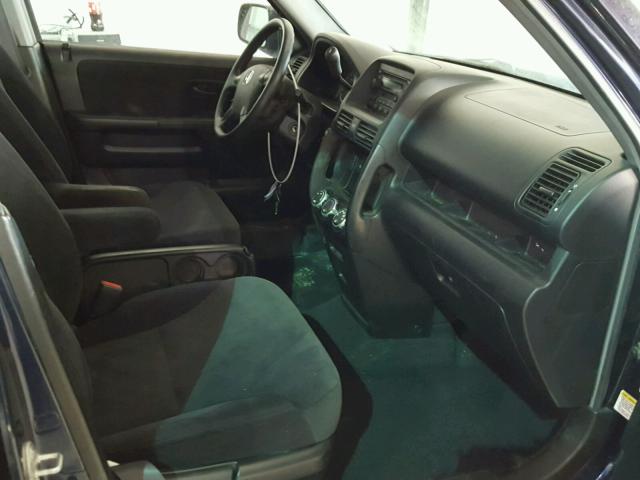 JHLRD78806C057730 - 2006 HONDA CR-V EX BLUE photo 5