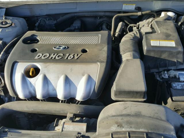 5NPET46C47H271632 - 2007 HYUNDAI SONATA GLS SILVER photo 7