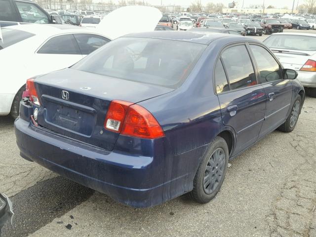 2HGES15534H582964 - 2004 HONDA CIVIC LX BLUE photo 4