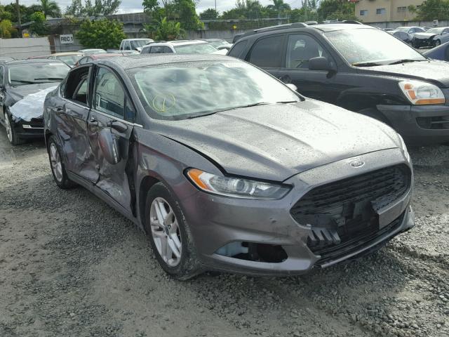 3FA6P0H77ER349046 - 2014 FORD FUSION SE GRAY photo 1